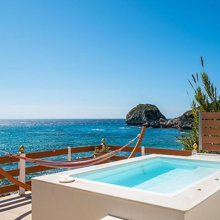 Villa Renata & Villa Filippos With Private Plunge Pool By Konnect Agios Gordios  Exteriör bild