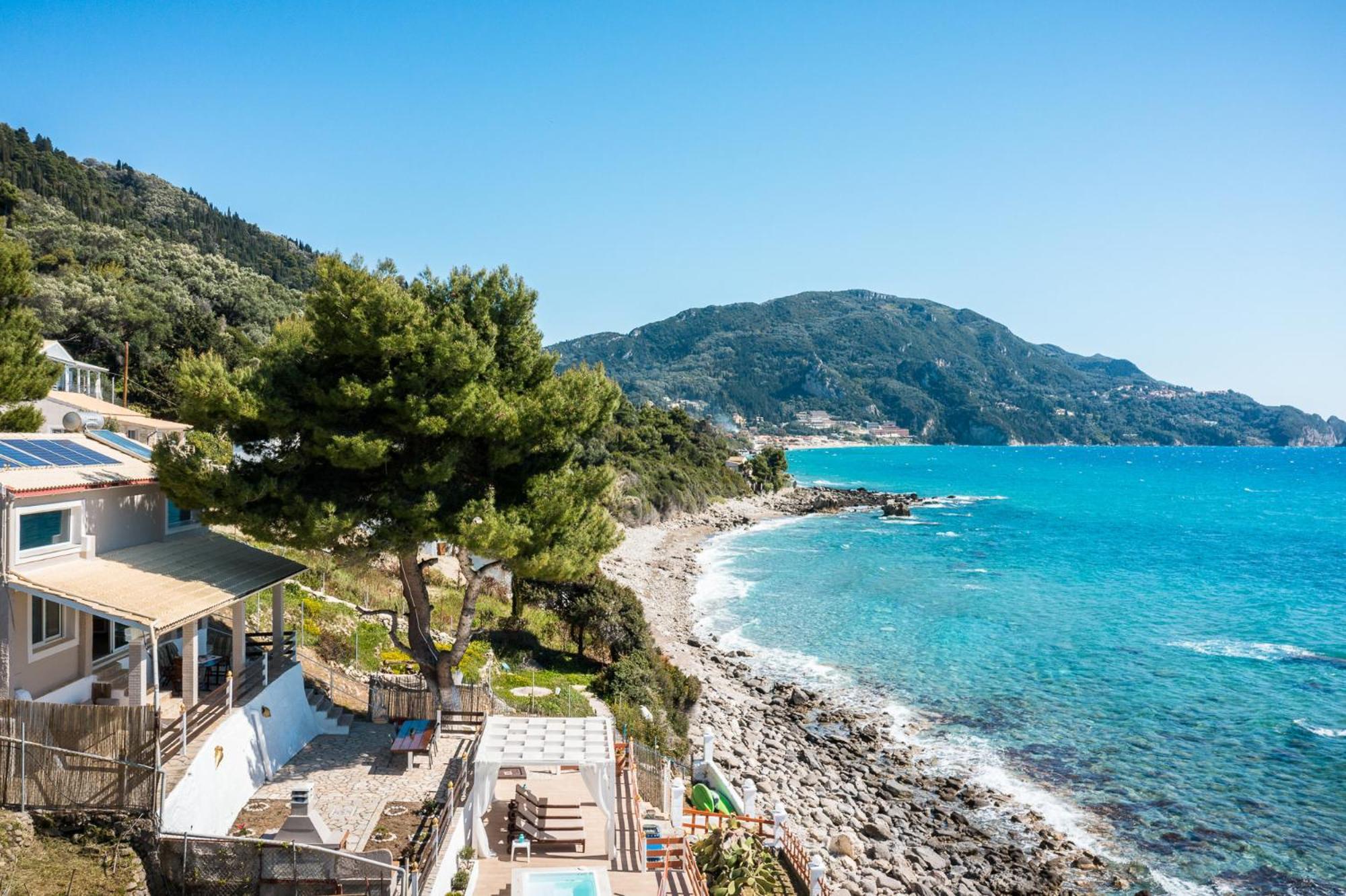 Villa Renata & Villa Filippos With Private Plunge Pool By Konnect Agios Gordios  Exteriör bild