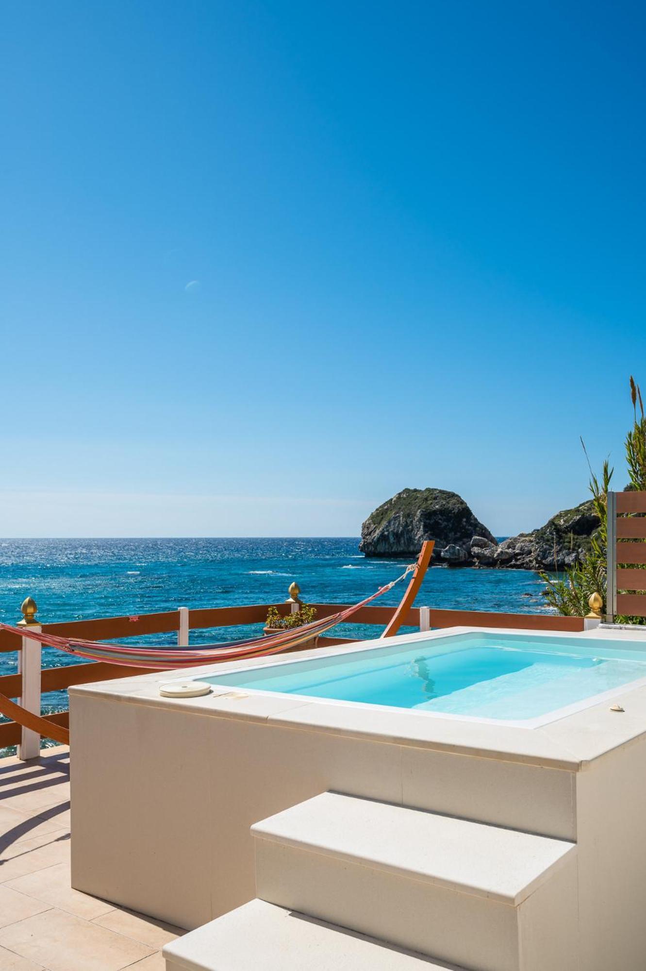 Villa Renata & Villa Filippos With Private Plunge Pool By Konnect Agios Gordios  Exteriör bild